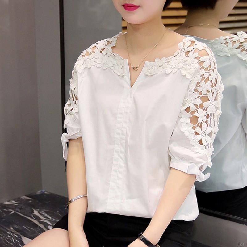 white lace dress shirt