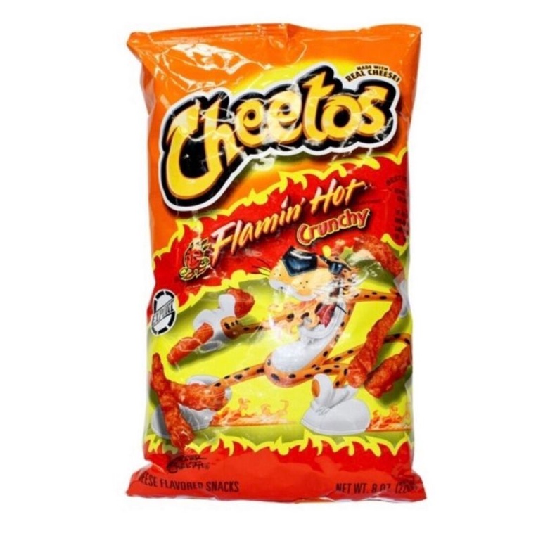 Cheetos Flaming Hot 8 Oz Crunchy Jalapeno Corn Puff Flaming Hot