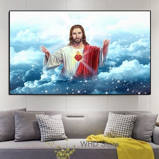 Jesus Christ Wall Decor Picture Home Church Decorative Poster Painting Canvas Print #3