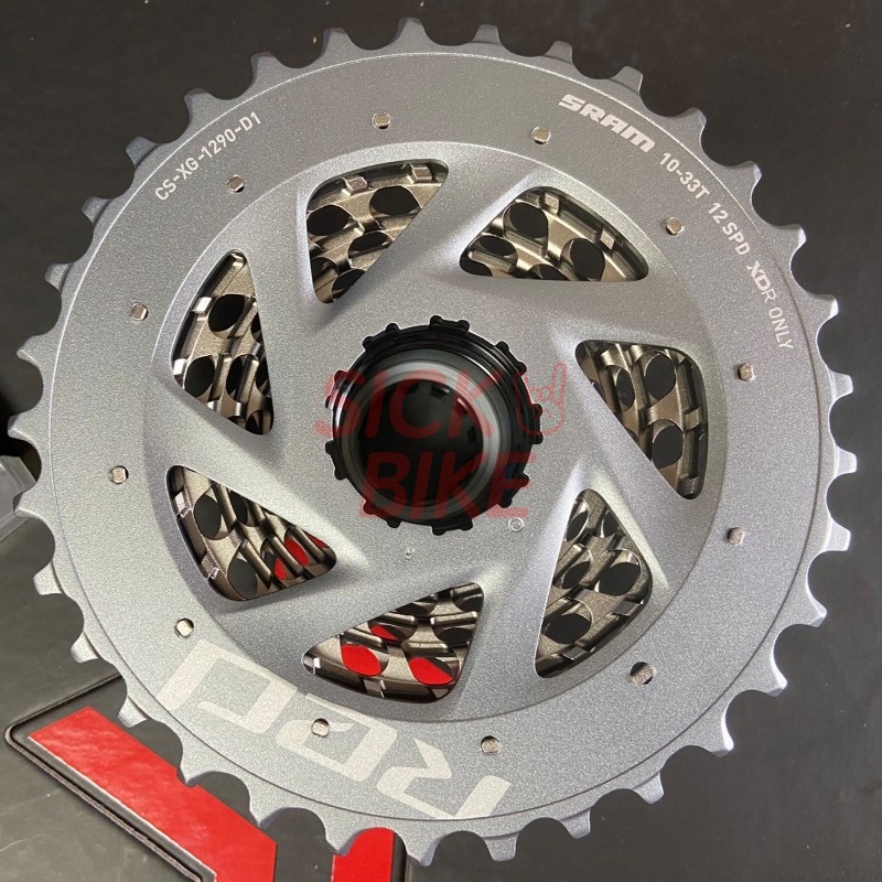 SRAM RED AXS XG-1290 カセット - 12速 10-28T シルバー XDRドライバー