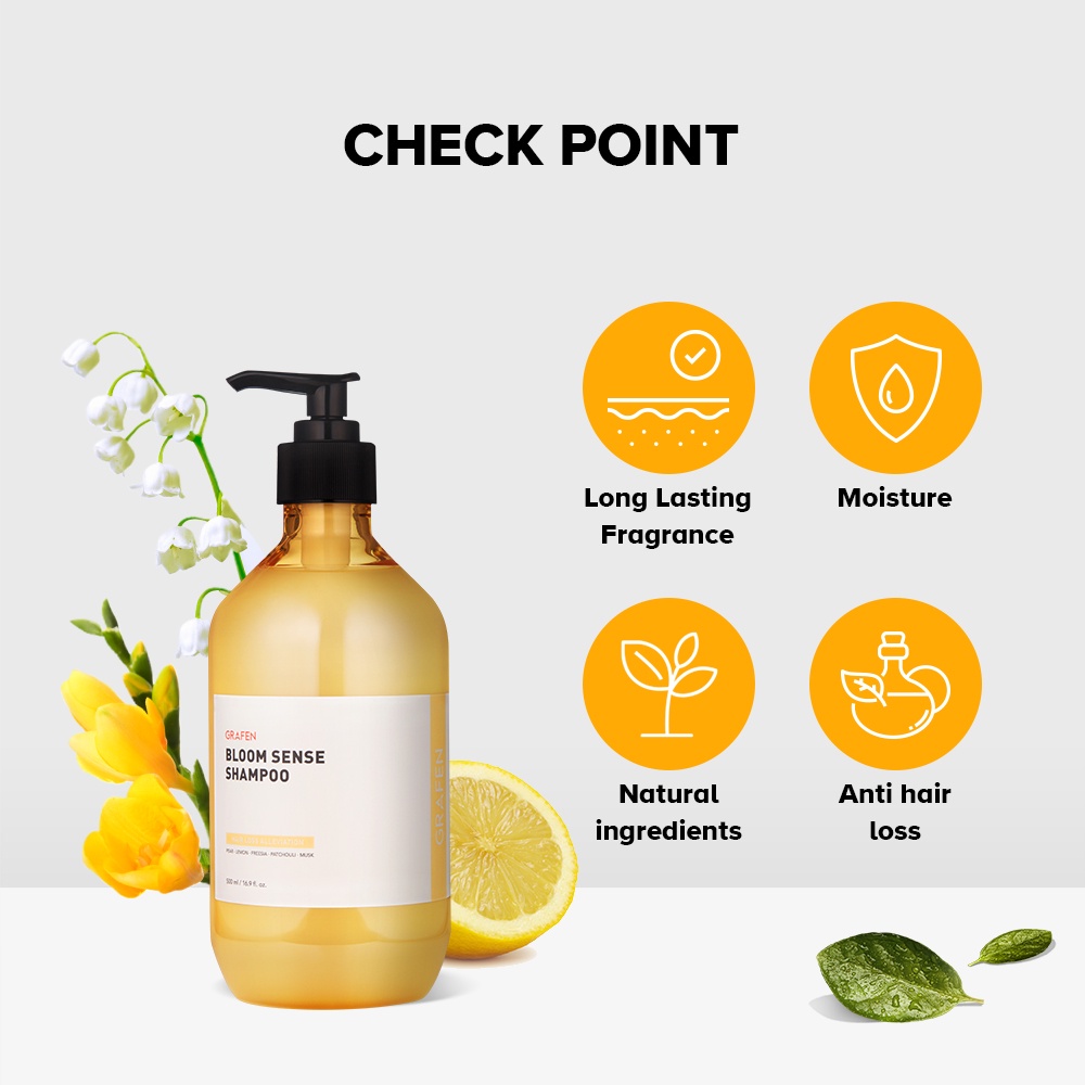 [GRAFEN] Bloom Sense Perfume Shampoo 500ml [Long Last Sweet Lemon