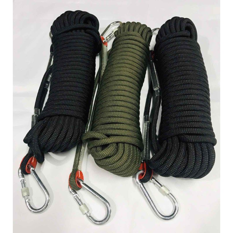 Outdoor camping reflective rope bold windproof rope canopy tent  construction draw rope aluminum alloy buckle accessories 4mm