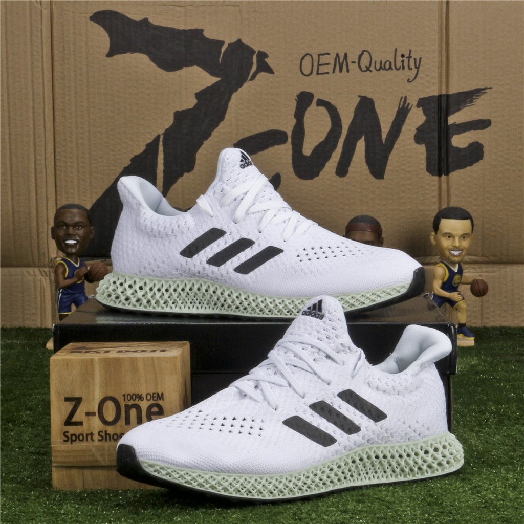 Original Adidas Futurecraft 4D For Men White.Green Running Shoes size 40-45  | Shopee Philippines
