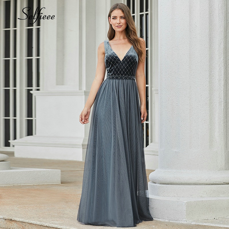 dusty blue sequin bridesmaid dresses