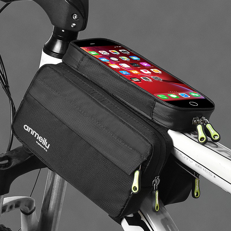 top tube bag with phone window