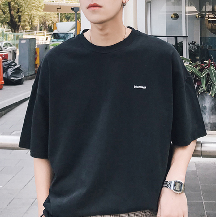 Gstore】Men Korean Oversized T Shirt Fashion Harajuku Couple Clothes Printed  Tops Wild Casual Loose Short Sleeve Simple Student HK Style | Shopee  Philippines