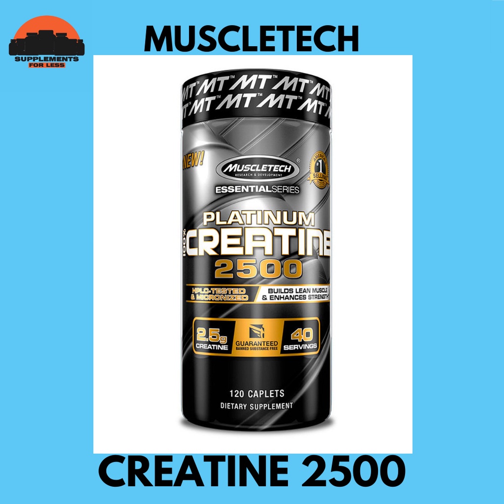 Muscletech-Platino 100% Creatina 2500-120 Cápsulas
