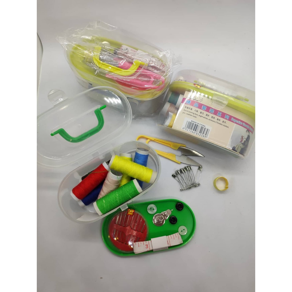 10 in1 Sewing Kit Box Set Small Household Sewing Tools Portable Sewing