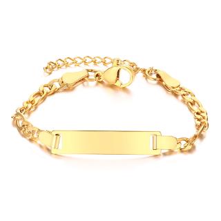 personalized gold baby bracelet