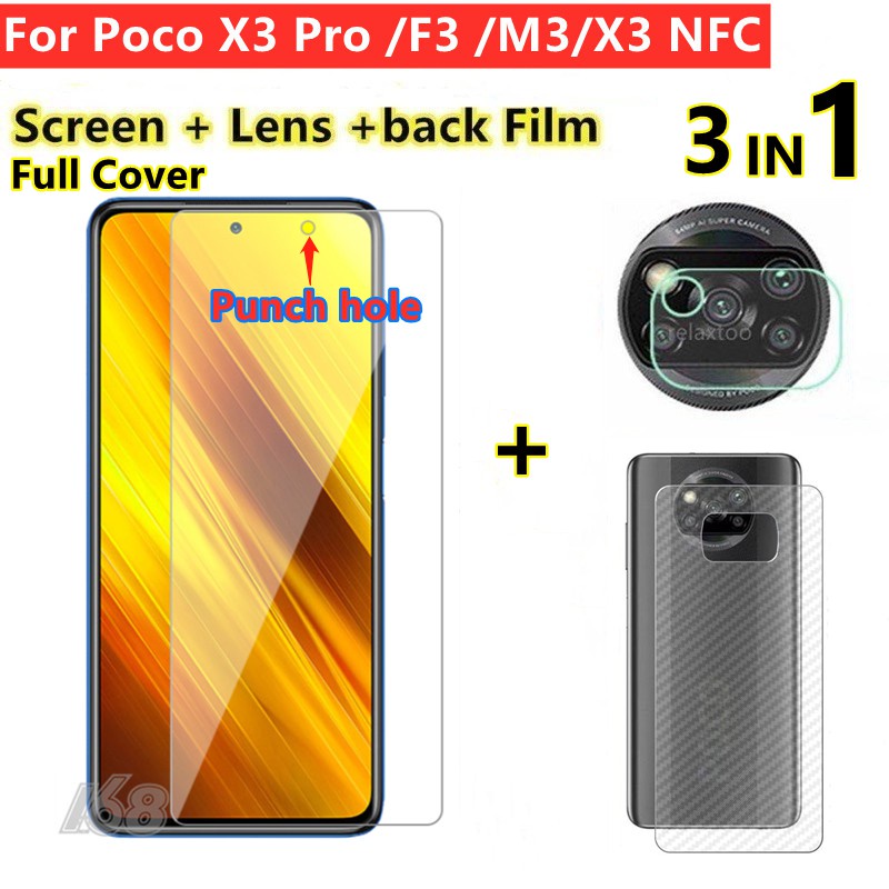 Poco X3 Pro Tempered Glass Poco X4 Pro 5g Screen Protector Poco C40 X3