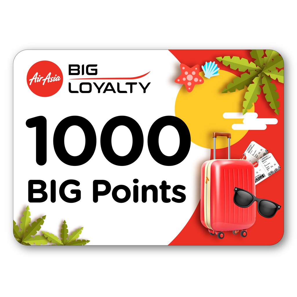 Airasia Big 1000 Points E Gift Voucher Shopee Philippines