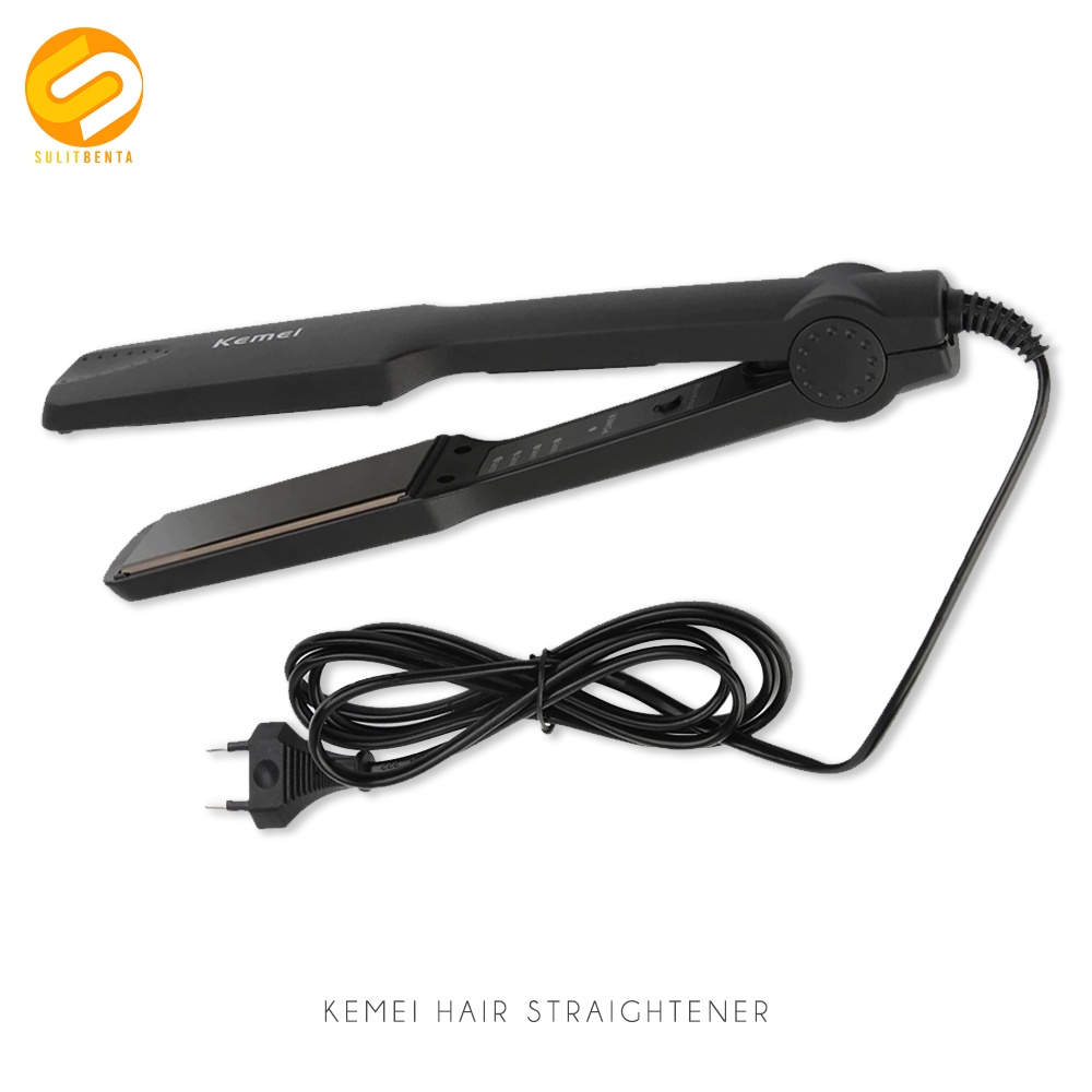 Kemei Flat Iron Straightening Iron Fast Warm Thermal Heating Plate Straight Hair Styling Tool KM-329 #1