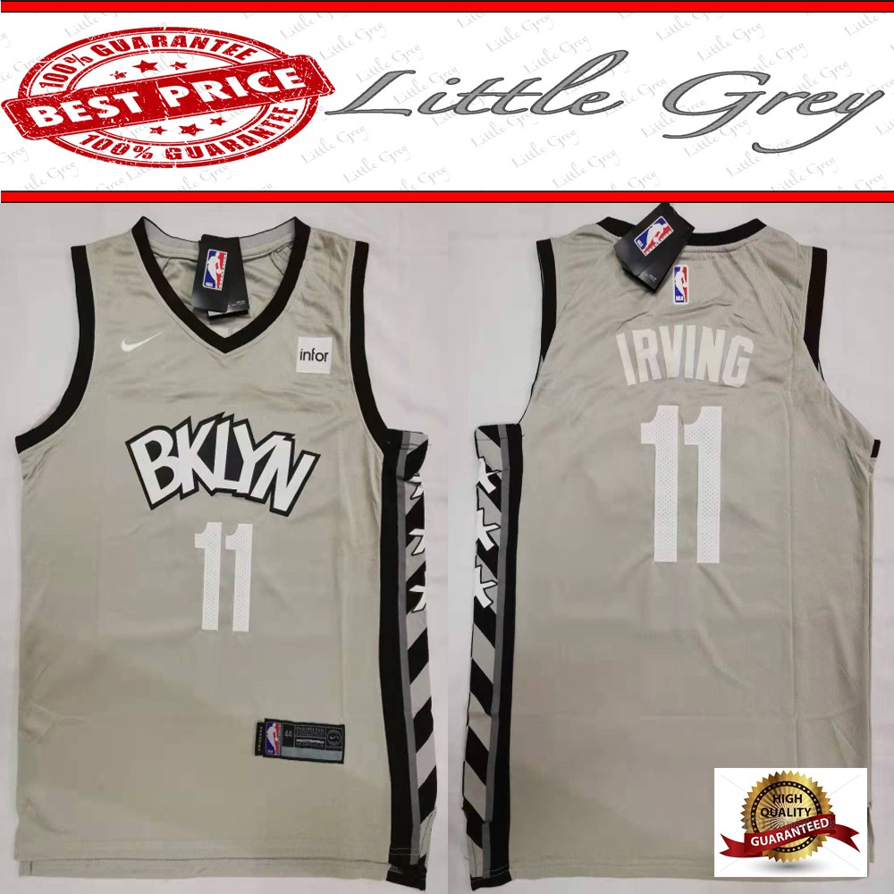 kyrie irving grey jersey