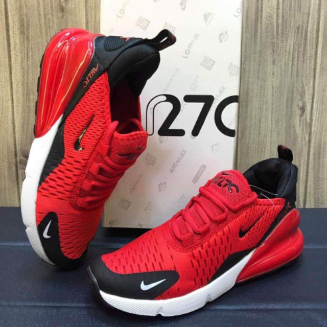 nike airmax 270 red and black