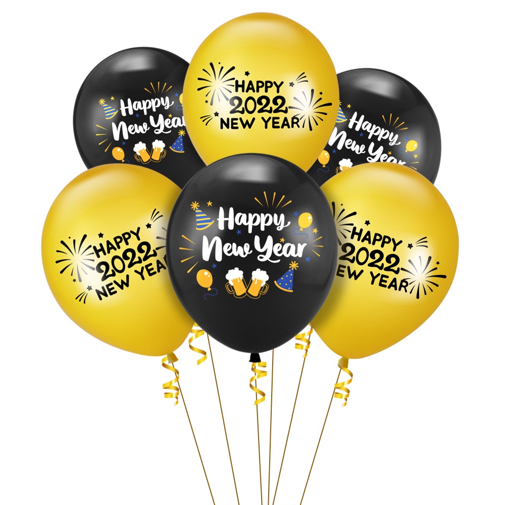 1pcs 2022 Happy New Year Latex Balloon New Year Party Decoration 2022 ...