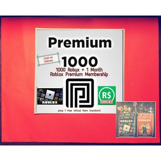Robux 1000 Or 2600 Roblox Premium Card Cod Shopee Philippines - free 1 000 robux