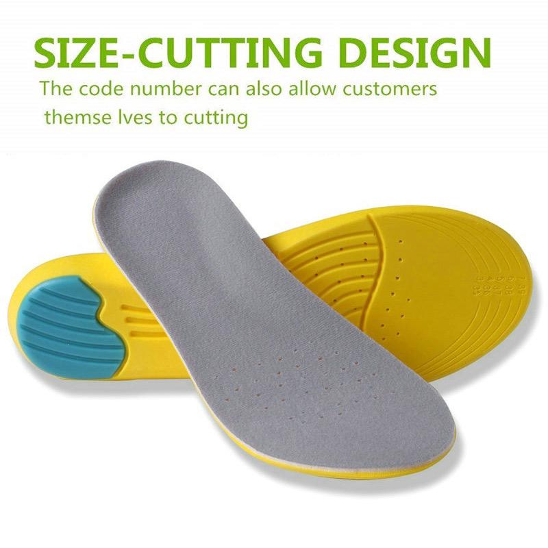 Memory Foam Sport Insoles Sweat Absorption Pads Running Shoe Inserts ...