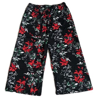 Women’s floral square tokong pants printed#8801 | Shopee Philippines
