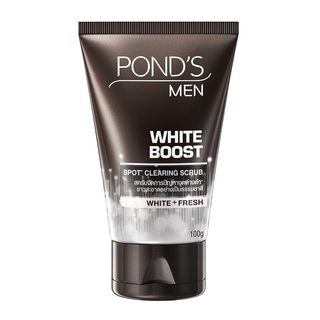 ◇℗Ponds Men White Boost Spot Clearing Scrub For White And Fresh Skin 100g