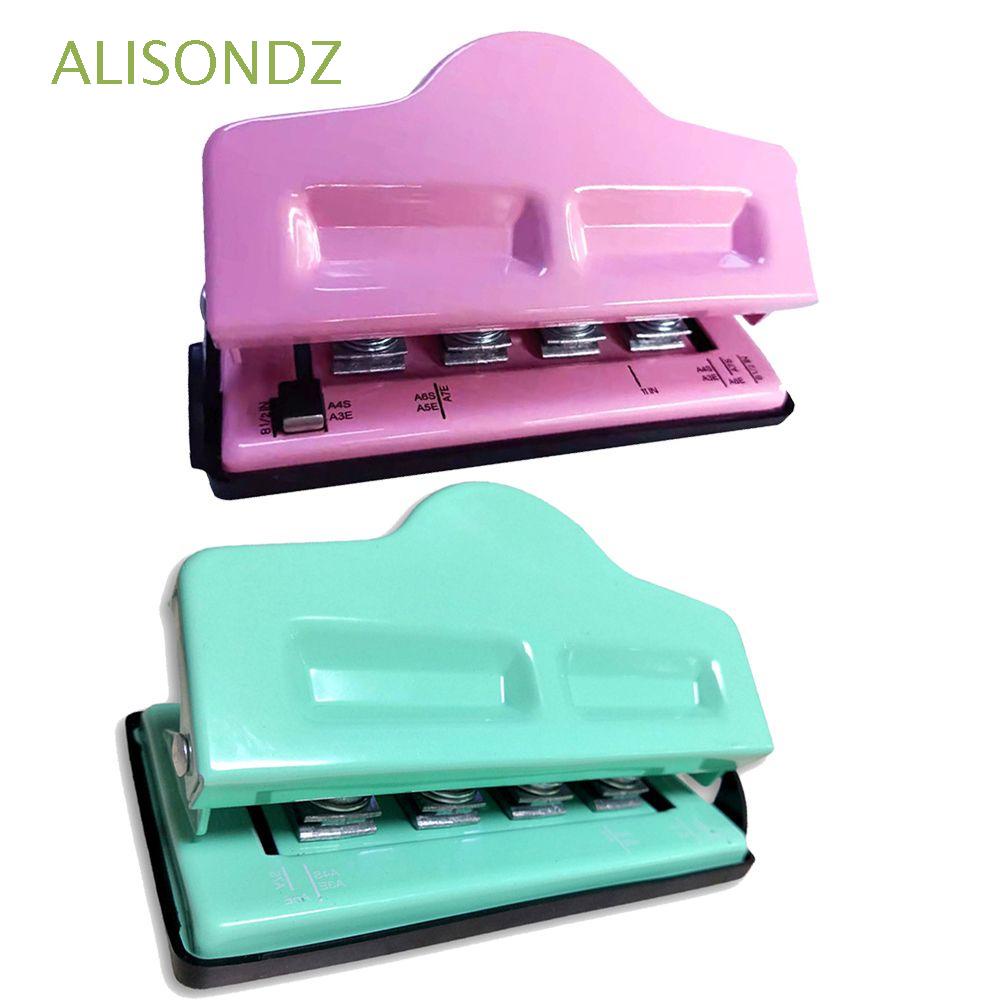 ALISONDZ 4Hole Punch Disc Ring Notebook Ttype Puncher DIY Paper