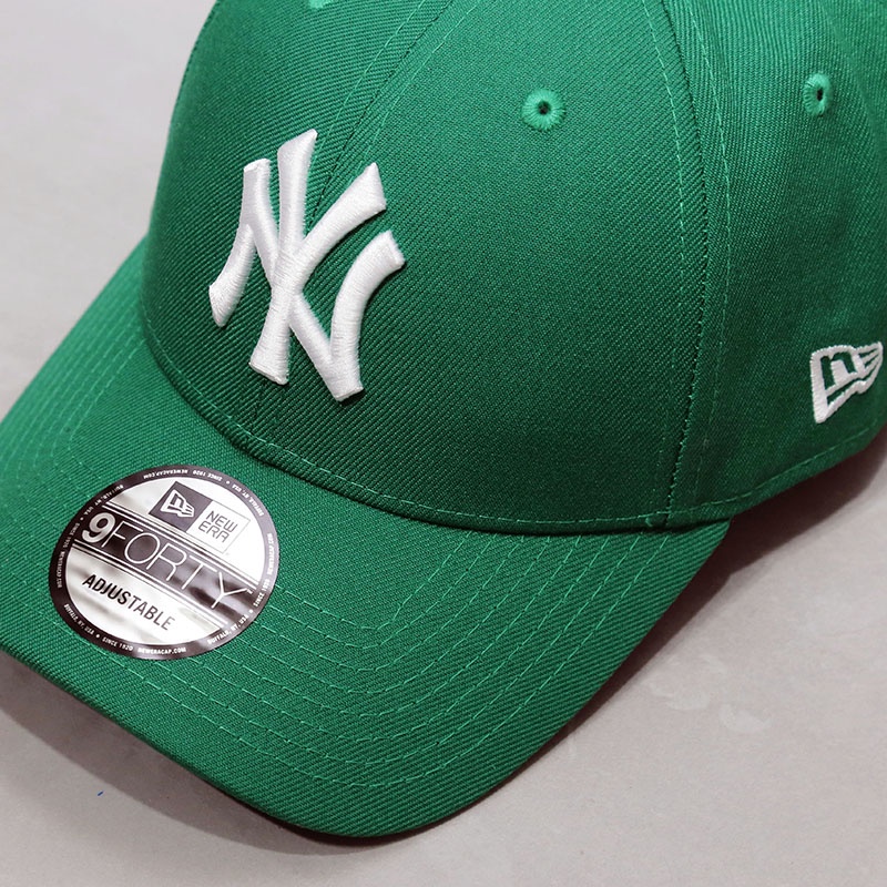 Hat Women's MLB Baseball Cap Curved Brim Male Yankee Hard Top Large Standard NY Sunshade Green EO4U