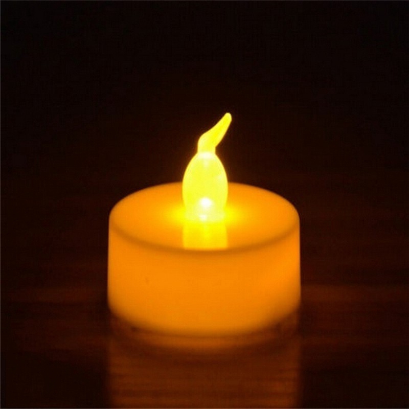 12x Candles Tealight Led Tea Light Flameless Flickering Wedding Battery Includ