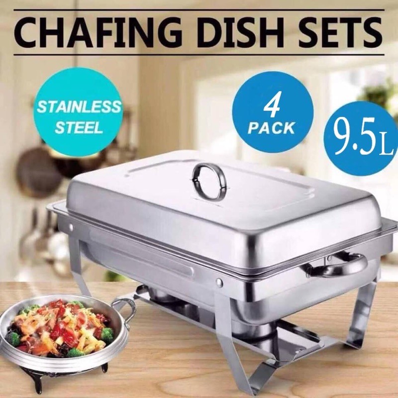 Stainless Steel Chafing Dish Size 9.5L Shopee Philippines