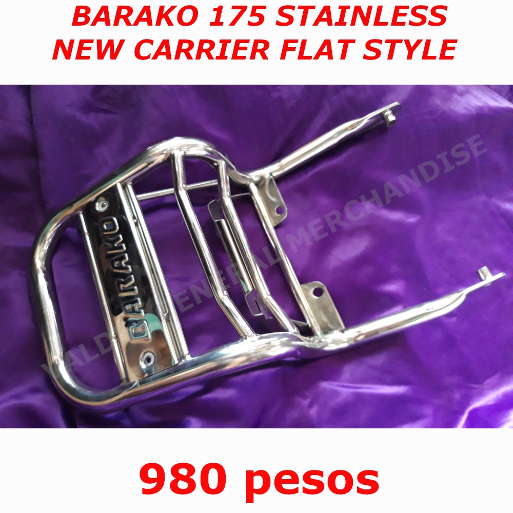 NEW CARRIER BACKREST , FLAT STYLE FOR KAWASAKI BARAKO 175 980pesos, Hindi puwede sa 2022 model