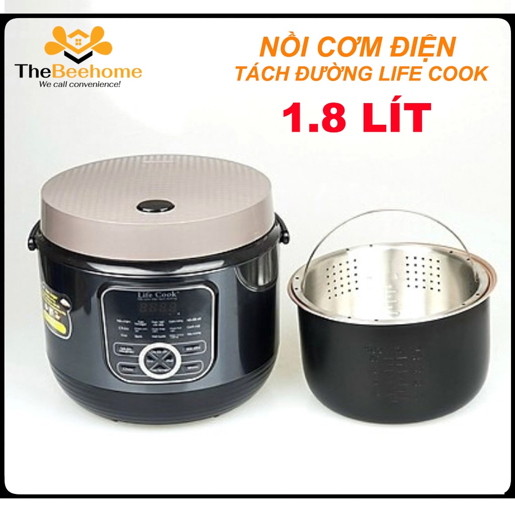 Life Cook LCLS18 1.8 Liter Sugar Separate Rice Cooker NonStick