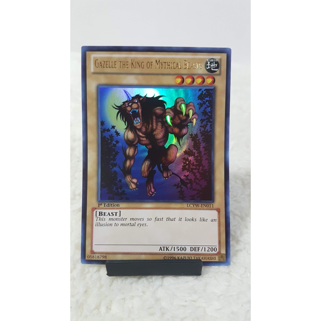 Yugioh Gazelle The King Of Mythical Beasts Lcyw En011 Ultra Rare 1st Edition Shopee Philippines