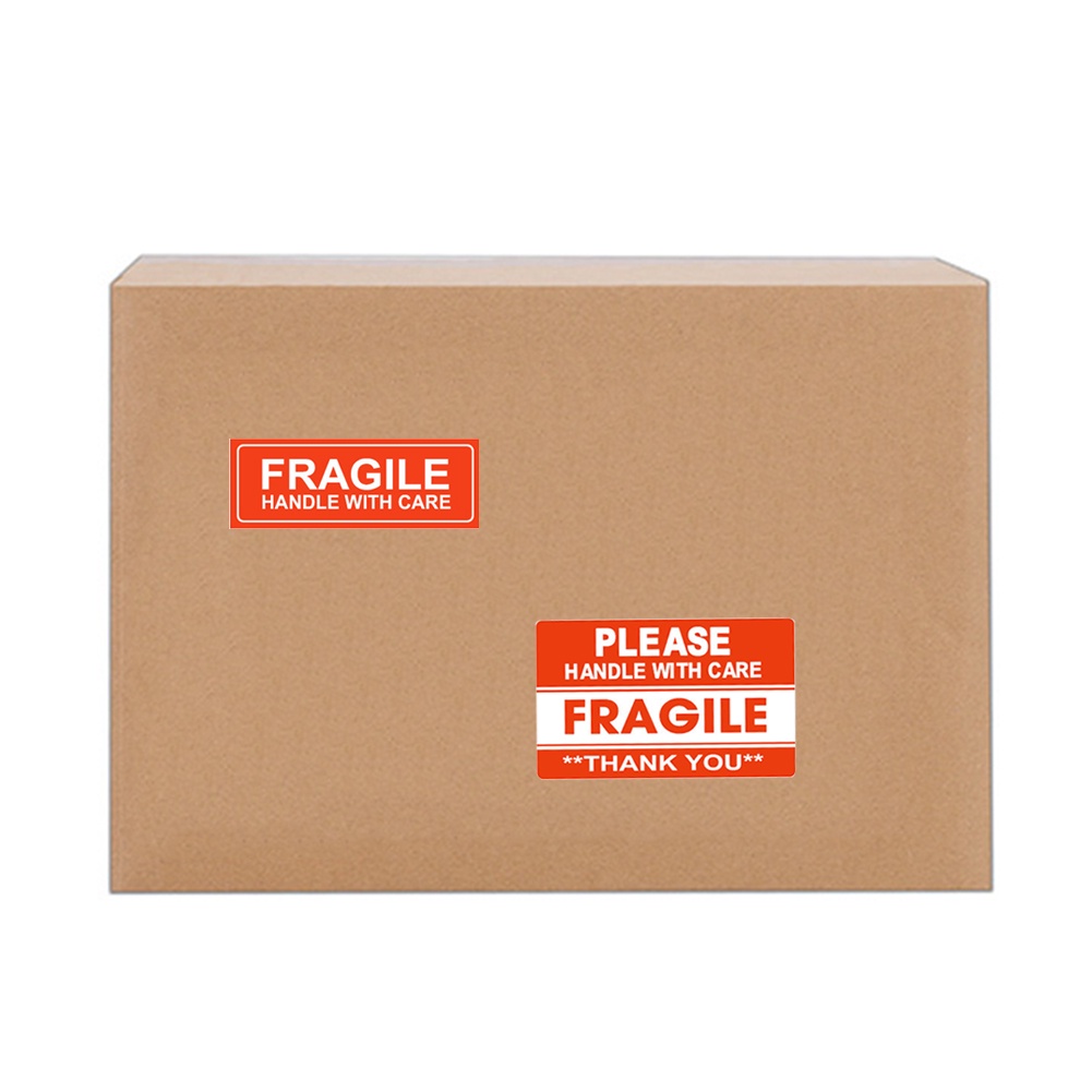 For Shipping Heavy Duty Handle With Care Roll Fragile Stickers Sign Labels Safe