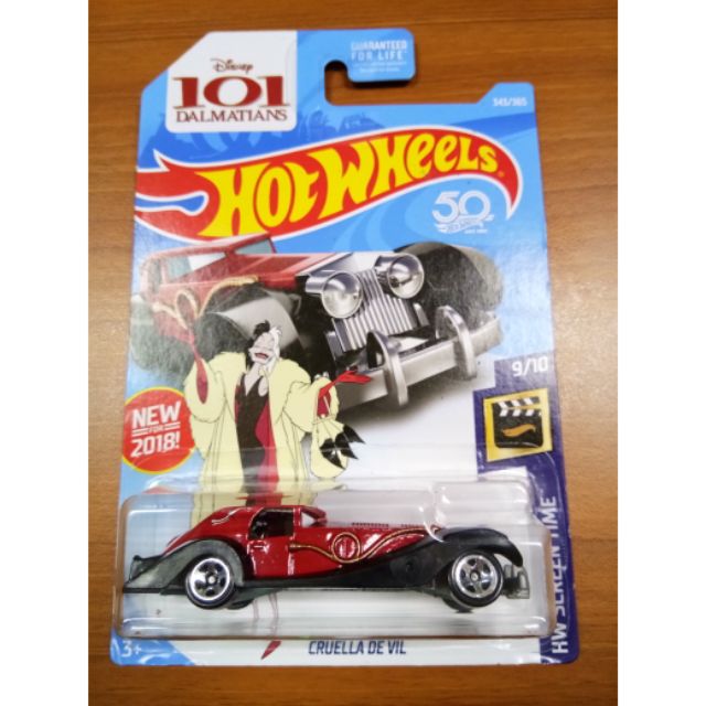 cruella deville car hot wheels