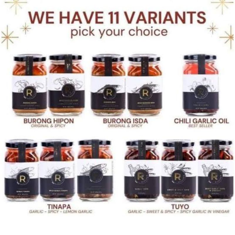 R KITCHEN GOURMET FOOD TINAPA TUYO BURO CHILI GARLIC OIL Shopee