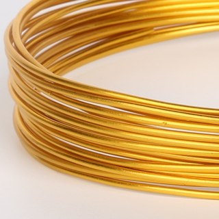 New Arrvial Lovely Gold Color Aluminum Wire Craft Jewelry Making 1mm 1.5mm 2mm 2.5mm, sold per lot of 1ROLL(10M/5M/3M) #7