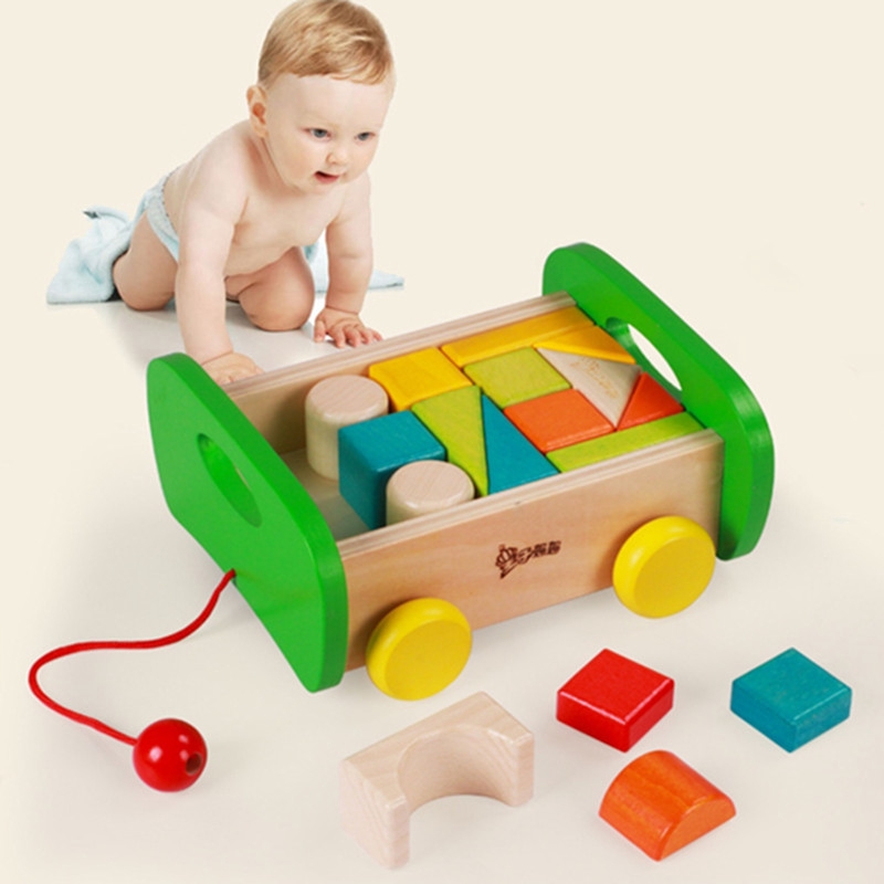 educational wooden building blocks