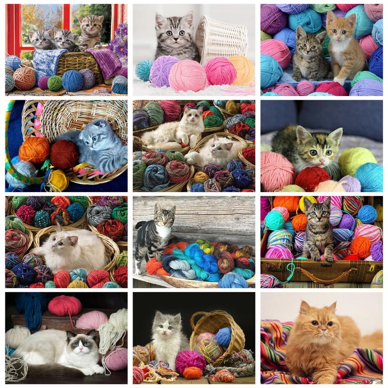 GATYZTORY DIY Oil Painting With Frame On Canvas Acrylic Painting By