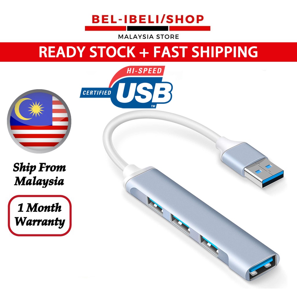 USB HUB Multiple Type C Hub Converter USB Splitter 4 Ports Hight Speed