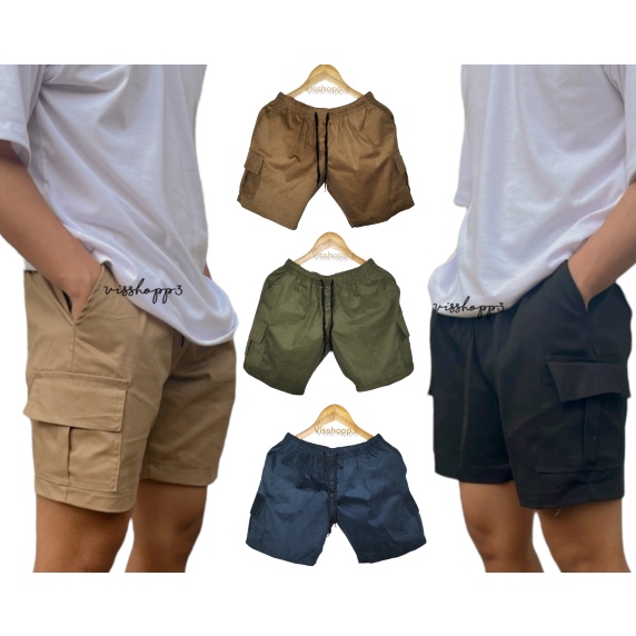 Cargo Shorts Above Knee Tailored Cargo Shorts Unisex Shopee Philippines