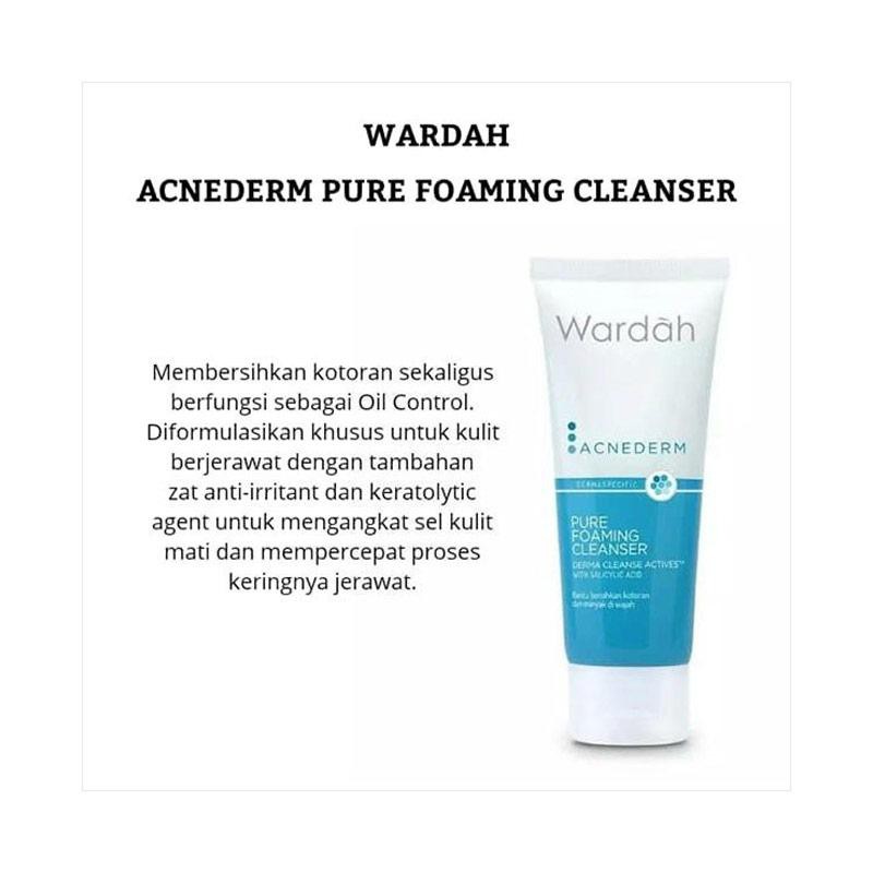 acnederm pure foaming cleanser