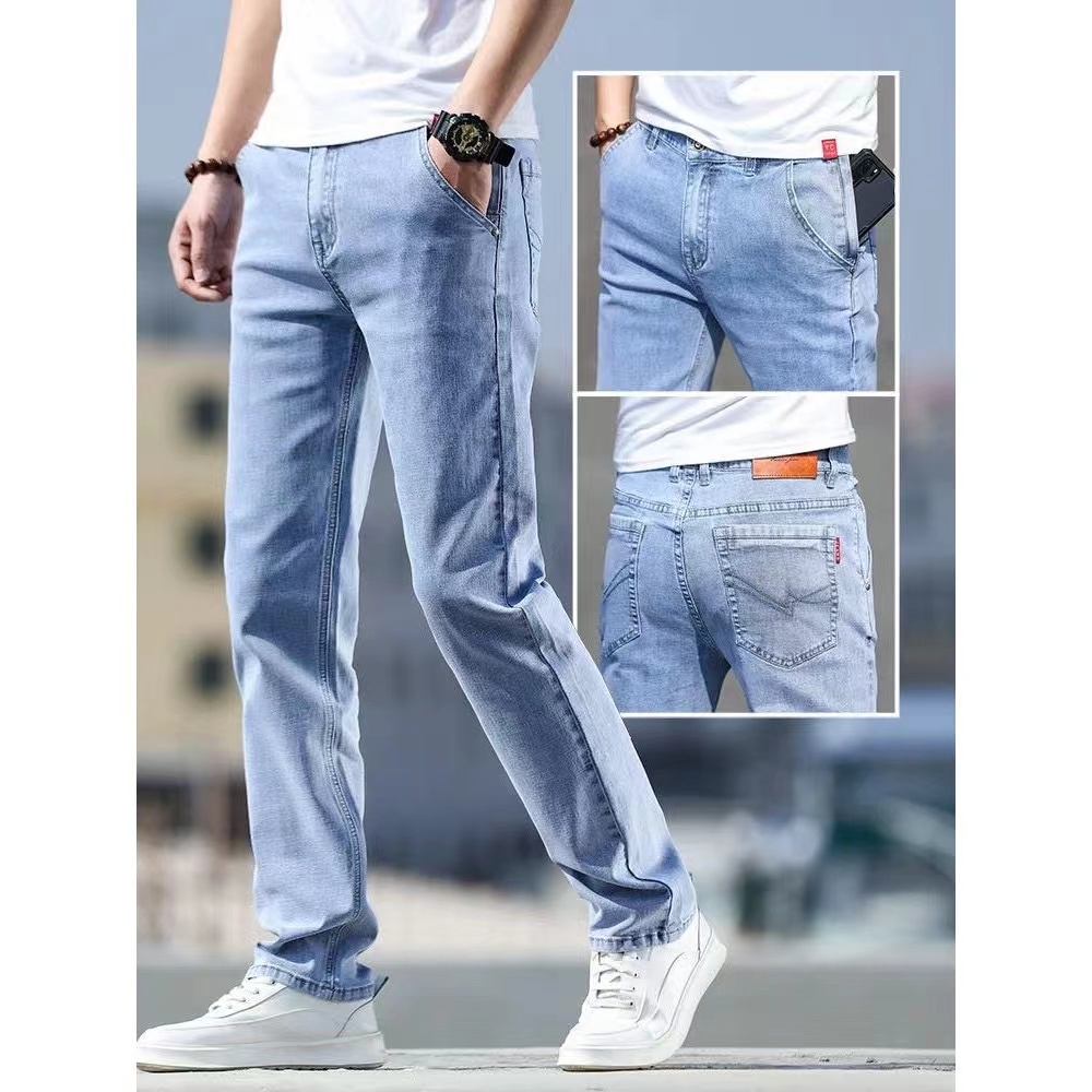  light blue Korean Style High Quality Men's Jeans Maong Pants |  Shopee Philippines