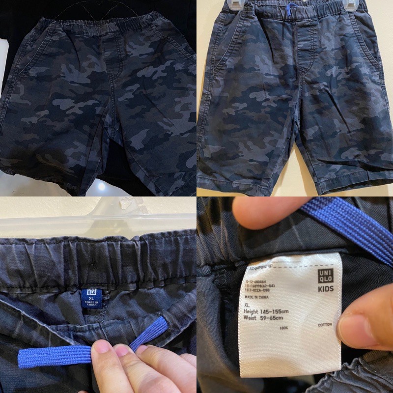 blue camo cargo shorts