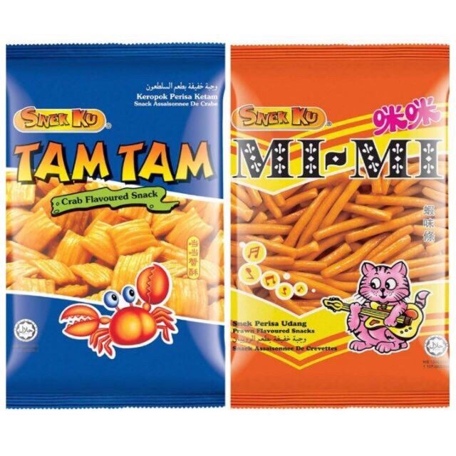 Snek ku Mimi / Tam Tam Crab & Prawn Flavour Snacks 70g Shopee Philippines