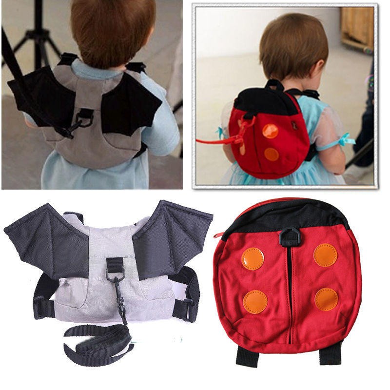 1PC Ladybug Bat Wing Baby Kid Walking Safety Harnesses Backpack Strap Bag Leash Shopee Philippines