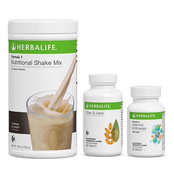 HERBALIFE COOKIES N CREAM, FIBER & HERB, VITAMINS & MINERALS | Shopee ...