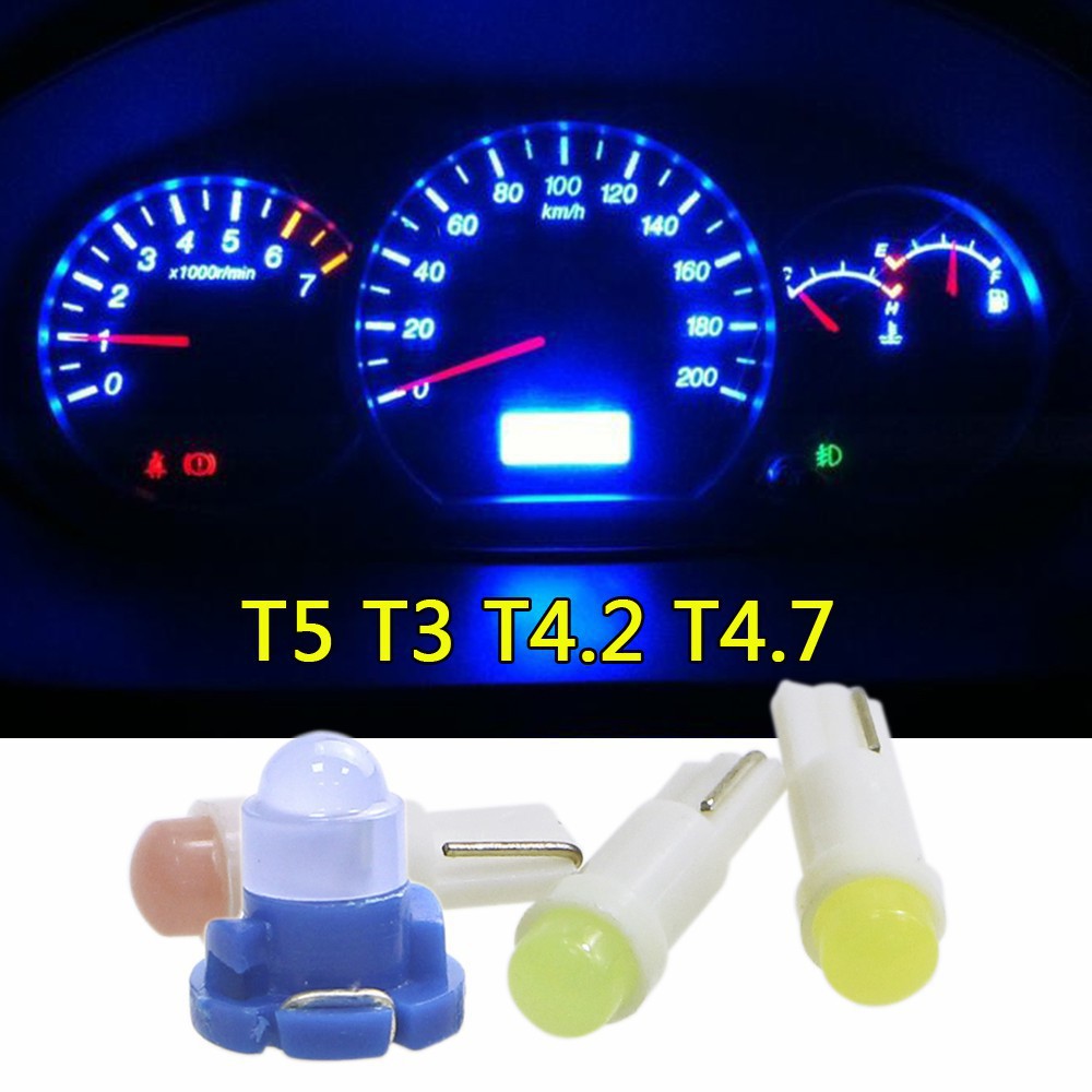 6Pcs Canbus T3 LED T4.2 T4.7 Led Bulb 2016SMD Car Interior Lights