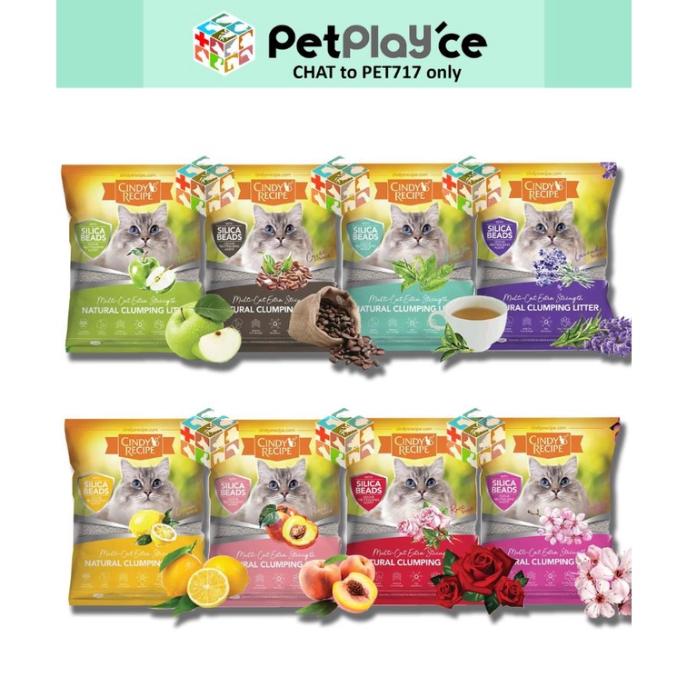 Cindy's Recipe 10L Clumping Bentonite Cat Cindys Litter Sand Lemon