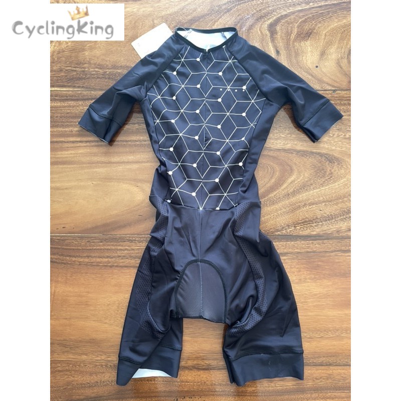 Powerband Cycling Jersey Trisuit Onesuit Black NO COLLAR LYCRA ONESUIT ...