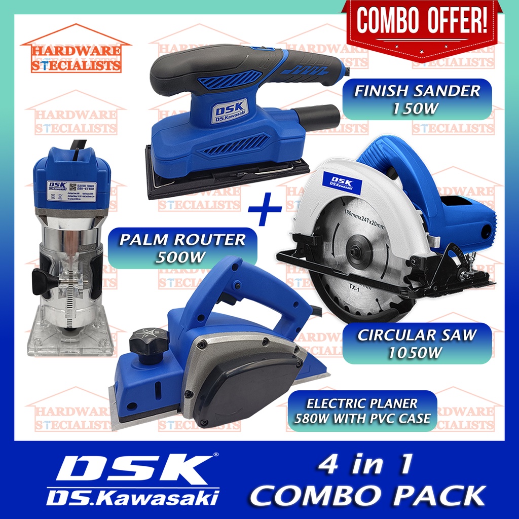 DS Kawasaki 4 IN 1 Electric Router Circular Saw Electric Planer