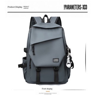 Korean Style Simple Schoolbag for Middle School Students Men's Trendy Junior and Middle School Stude #6
