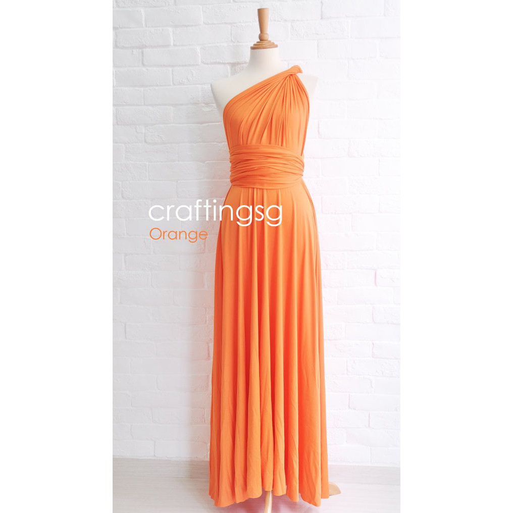 infinity dress orange